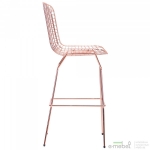 Барний стілець Todi, rose gold