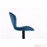 Барный стул Vensan Velvet Blue / Black