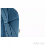 Барный стул Vensan Velvet Blue / Black