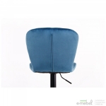 Барный стул Vensan Velvet Blue / Black