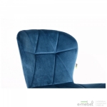 Барный стул Vensan Velvet Blue / Black