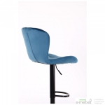 Барный стул Vensan Velvet Blue / Black