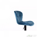 Барный стул Vensan Velvet Blue / Black