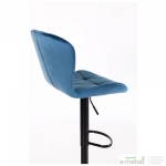 Барный стул Vensan Velvet Blue / Black