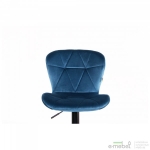 Барный стул Vensan Velvet Blue / Black