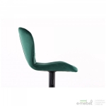 Барный стул Vensan Velvet Green / Black
