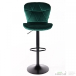 Барный стул Vensan Velvet Green / Black