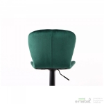 Барный стул Vensan Velvet Green / Black