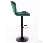 Барный стул Vensan Velvet Green / Black
