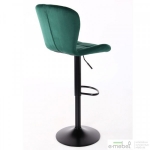 Барный стул Vensan Velvet Green / Black