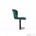 Барный стул Vensan Velvet Green / Black