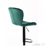 Барный стул Vensan Velvet Green / Black