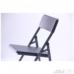 Стул складной Морган пластик Rattan Black