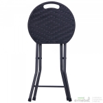 Табурет складаний Сеат пластик Rattan Black