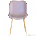 Стул обеденный Doris gold/PU creamy white