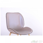 Стул обеденный Doris gold/PU creamy white