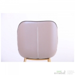 Стул обеденный Doris gold/PU creamy white