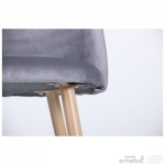 Стул обеденный Sherry beech/dark grey velvet