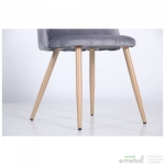 Стул обеденный Sherry beech/dark grey velvet