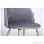 Стул обеденный Sherry beech/dark grey velvet