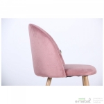 Стілець обідній Sherry beech/pink velvet