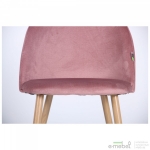 Стілець обідній Sherry beech/pink velvet