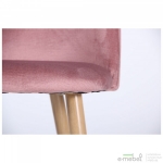 Стілець обідній Sherry beech/pink velvet