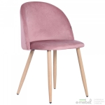Стілець обідній Sherry beech/pink velvet