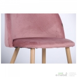 Стілець обідній Sherry beech/pink velvet