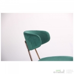 Стілець Alphabet B gold/dark green