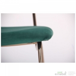 Стілець Alphabet B gold/dark green