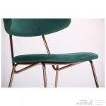 Стілець Alphabet B gold/dark green