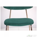 Стілець Alphabet B gold/dark green