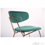 Стілець Alphabet B gold/dark green