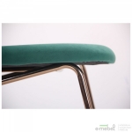 Стілець Alphabet B gold/dark green