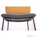 Стул Alphabet G black/yellow gray