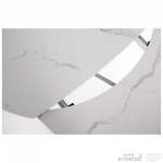 Стол обеденный раскладной Krystle white/сeramics Venato bianco