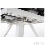 Стол обеденный раскладной Krystle white/сeramics Venato bianco