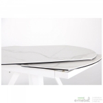 Стол обеденный раскладной Krystle white/сeramics Venato bianco