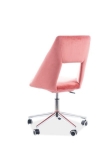 Крісло поворотне PAX VELVET рожеве TAP. 173
