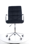Кресло поворотное Q-022 VELVET черное BL.19