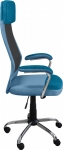 Крісло поворотне Q-336 блакитне