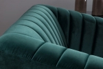 Крісло ASPREY 1 VELVET зелене/венге BL.78
