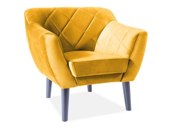 Крісло KARO 1 VELVET карі/венге BL.68