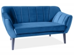 Софа TREFL 2 VELVET синя/венге BL.86