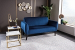 Софа ELSA VELVET синя BL.86/венге