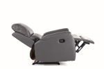 Крісло розкладне SPENCER 1 сіре шкіра синтетична BUFFALO 6