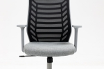 Крісло поворотне Q-320 чорне/сіре