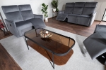 Cофа розкладна TRAVIS 3 VELVET сіра BL.14