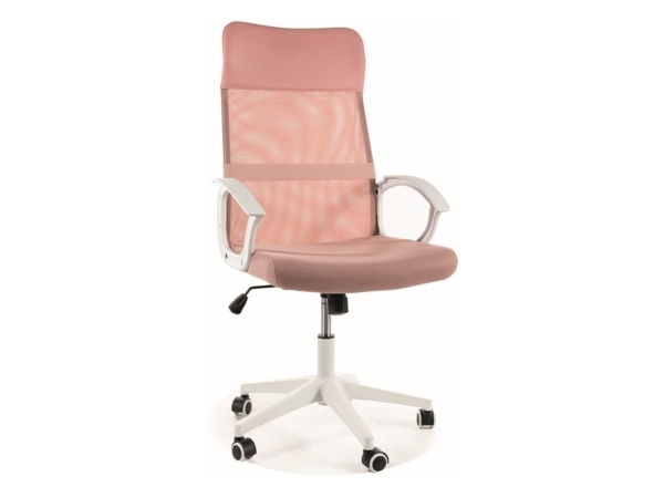 Крісло поворотне Q-026 рожеве